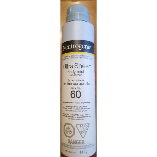 Neutrogena Ultra Sheeran Body Mist Sunscreen