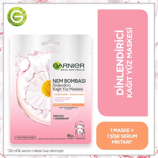 Garnier Moisture Bomb Refreshing Sheet Mask 28 g