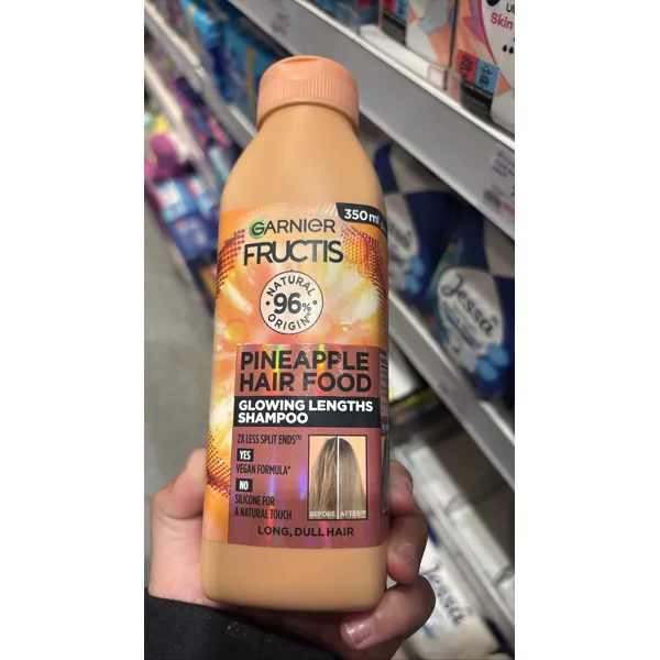 Garnier Organic Fructis Pineapple Hair Food Glowing Lengths Shampoo