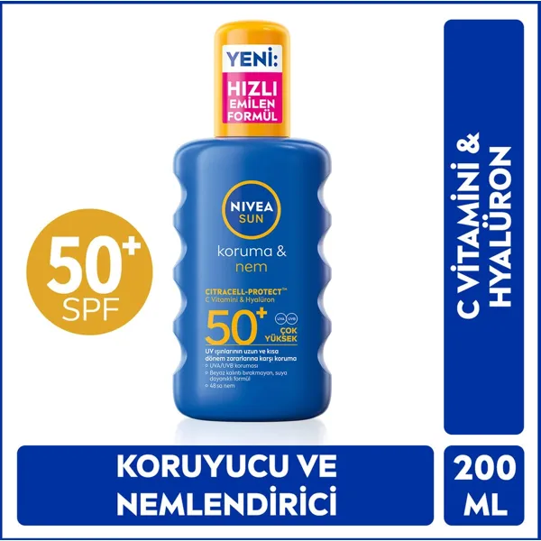 Nivea Nivea Sun SPF50 High Protection Moisturizing Body Spray
