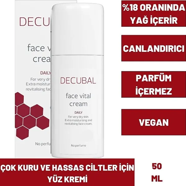 Decubal Face Vital Extra Nourishing Face Cream for Dry & Sensitive Skin