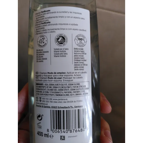 Pantene Pro-V Nutri Purifying Shampoo