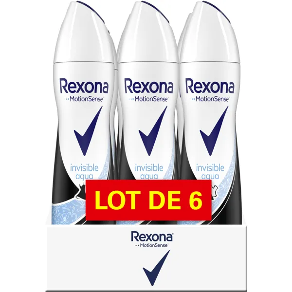 Rexona Rexona Women Invisible Aqua Antiperspirant Spray 6x200ml