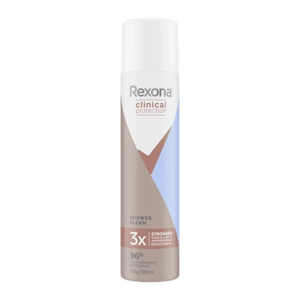 Rexona Rexona Women Clinical 96hr Deodorant Aerosol Shower Clean
