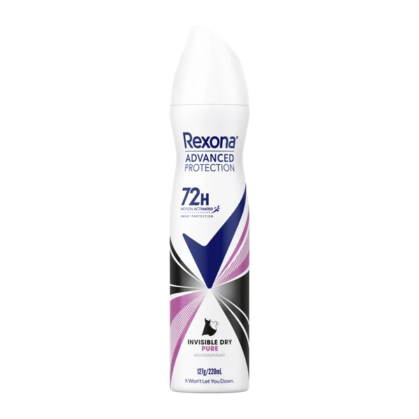 Rexona Rexona Women Advanced 72hr Deodorant Aerosol Invisible Pure