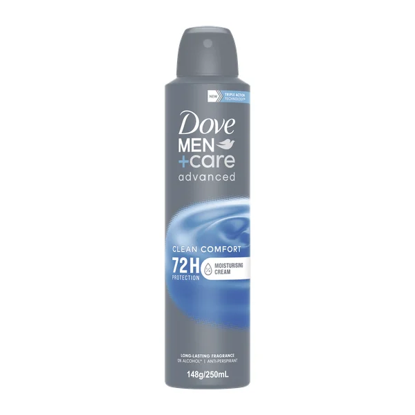 Dove Dove Men Deodorant Advanced 72hr Aerosol Clean Comfort