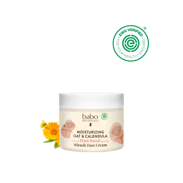 Babo Botanicals Moisturizing Oat & Calendula Miracle Face Cream