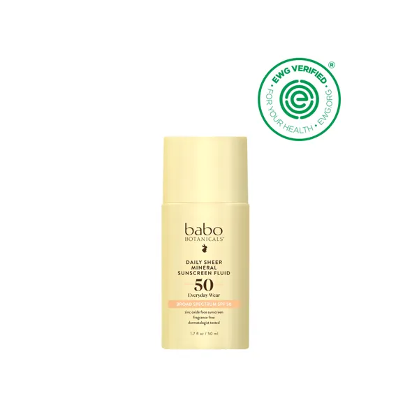 Babo Botanicals Daily Sheer Mineral Sunscreen Fluid SPF50