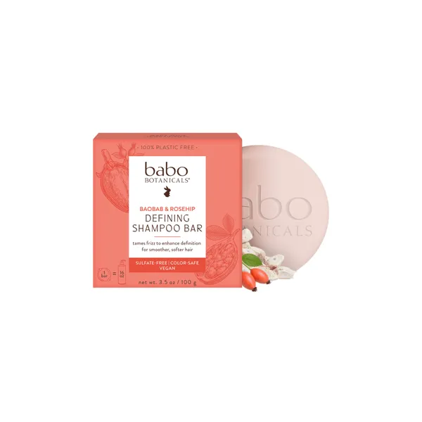Babo Botanicals Defining Baobab & Rosehip Shampoo Bar