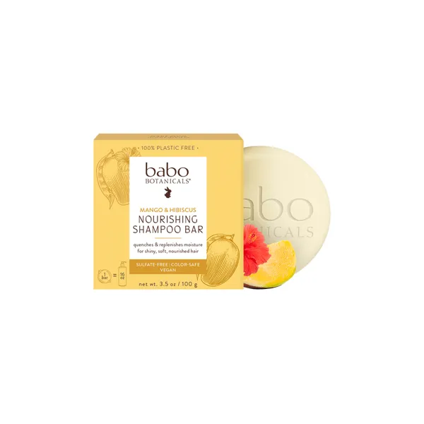 Babo Botanicals Nourishing Mango & Hibiscus Shampoo Bar