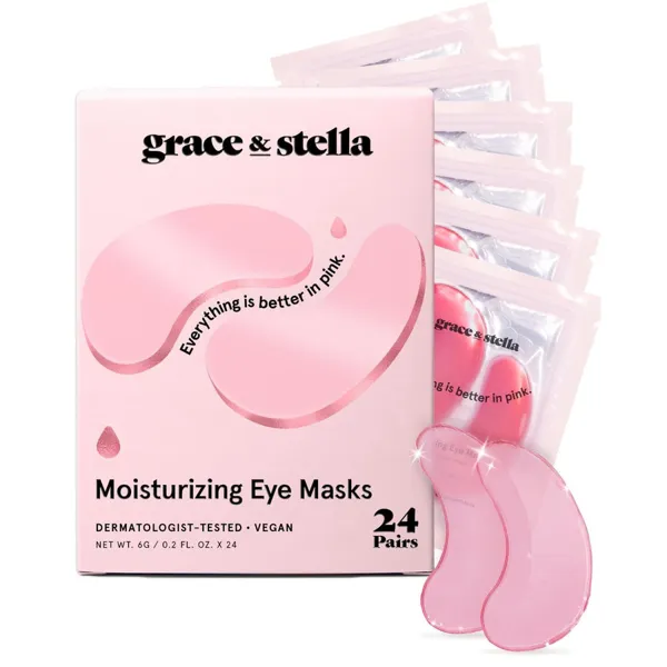 Grace & Stella Moisturizing Pink Eye Masks